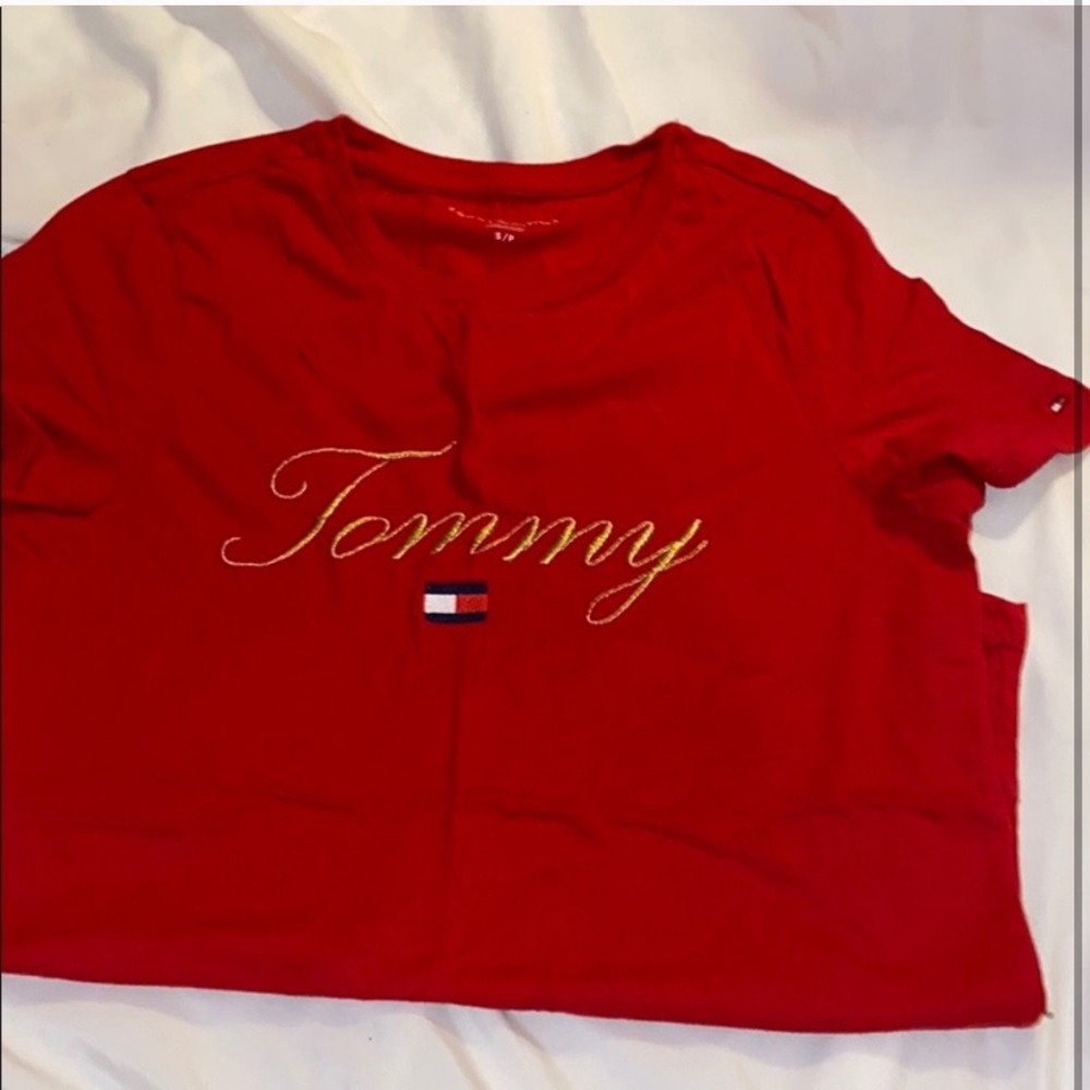 Red Tommy Hilfiger Shirt